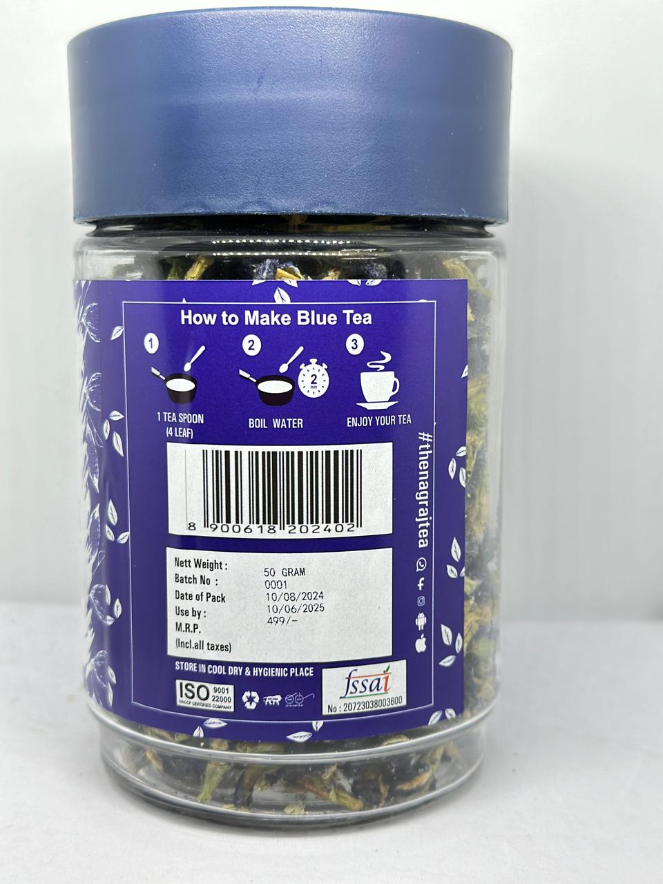 Butterfly Pea Flower Herbal Blue Tea  | The Nagraj Tea